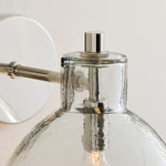 Load image into Gallery viewer, Glavira Recycled Glass Double Sconce - Indoor Brass Wall Lighting

