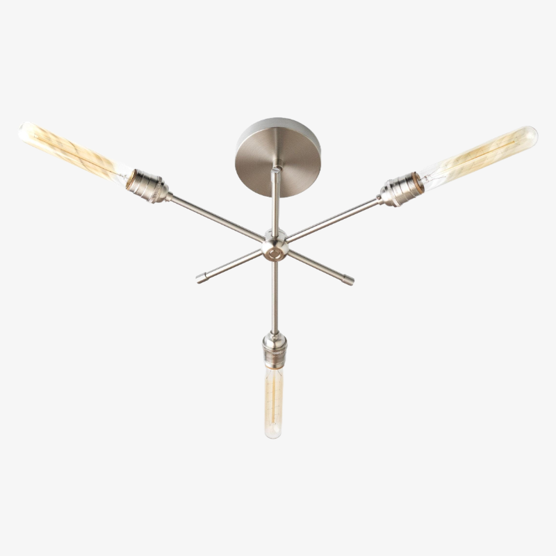 Mobilux Line Industrial Chandelier - Modern Ceiling Light Fixture for Home
