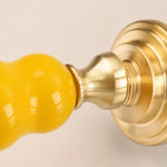 Afbeelding laden in galerijweergave, Ceramic cabinet handle detail and size view
