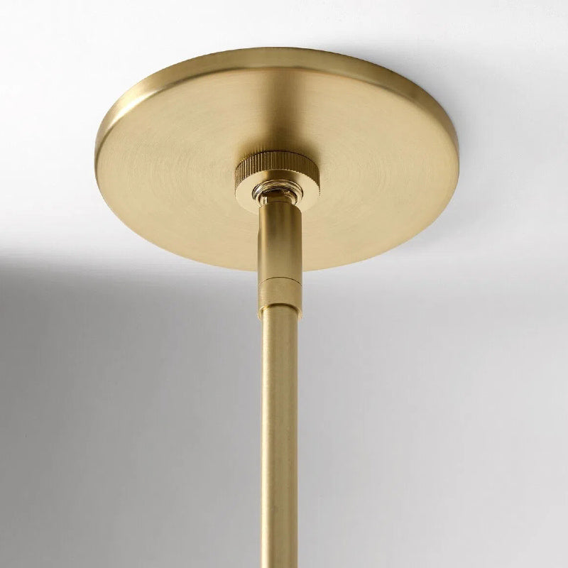 Vexrona Glas-Hängeleuchte - Eleganter verstellbarer Metall-Hängestab für Wohnzimmer und Bar