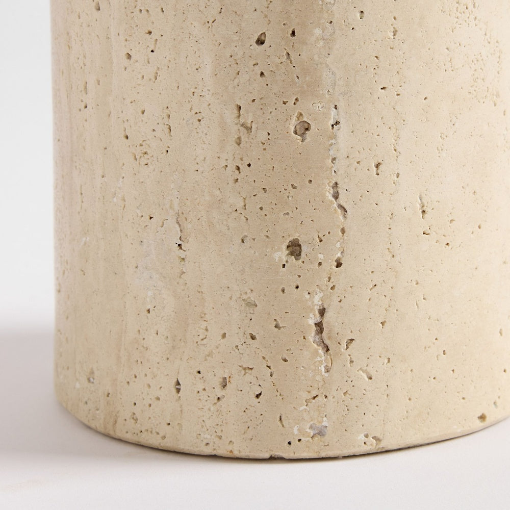 Albi Lampada da Tavolo Minimalista in Marmo – Paralume Elegante in Tessuto Adatto a Qualsiasi Ambiente