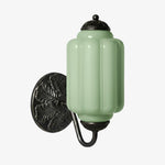 Load image into Gallery viewer, Eloise Brass Wall Sconce – Elegant Milk Glass Vintage Lighting
