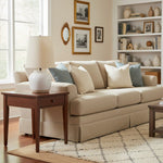 Afbeelding laden in galerijweergave, Ceruna moderne keramische bedlamp met linnen stoffen kap – elegante verlichting voor slaapkamer en woonkamer