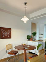 Load image into Gallery viewer, Art Deco Astris Elara Star Pendant Light – Frosted Glass Pendant with Geometric Style
