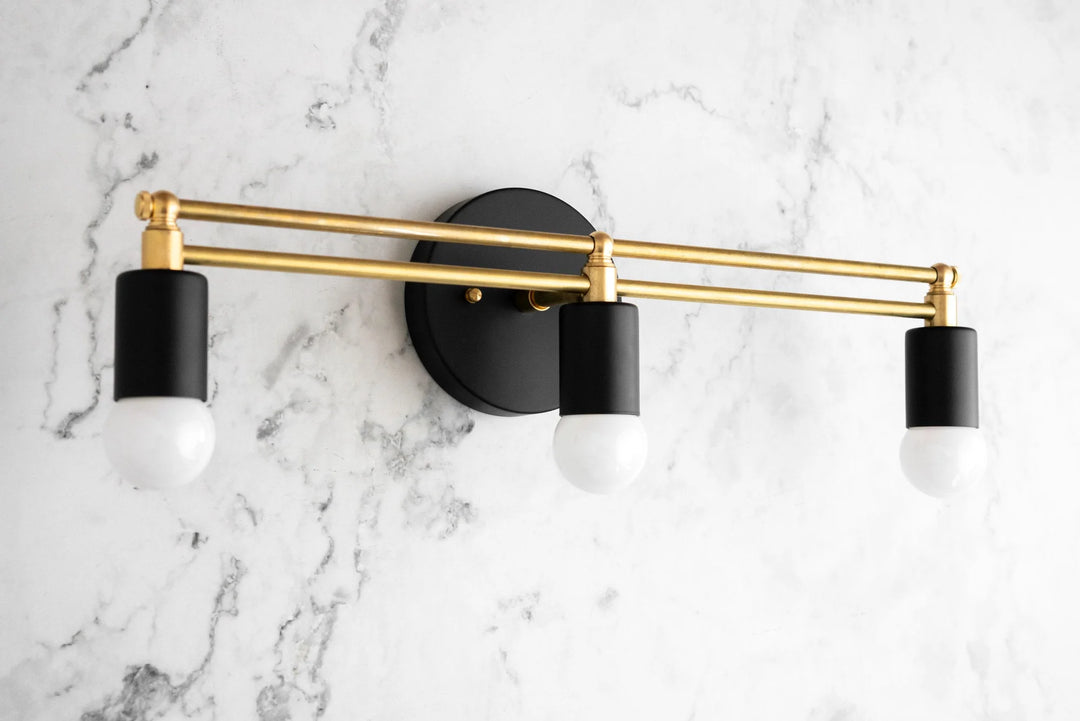 Mobilux Line Modern Vanity Light - Bathroom Wall Fixture in Art Deco Style