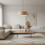 Afbeelding laden in galerijweergave, Kairis Travertijn Natuursteen Hanglamp - Vintage Stijl Verlichting voor Eet- en Woonruimtes