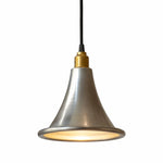 Cargar imagen en el visor de la Galería, Silver art deco pendant light full view