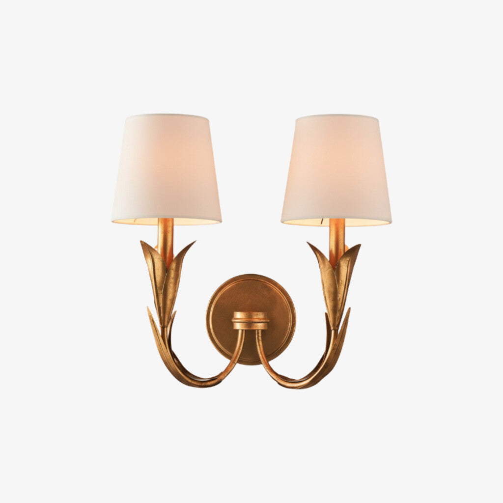 Duova Wall Lamp - Curved Reed-Like Metal Arms Design for Bedroom, Living Room or Bathroom