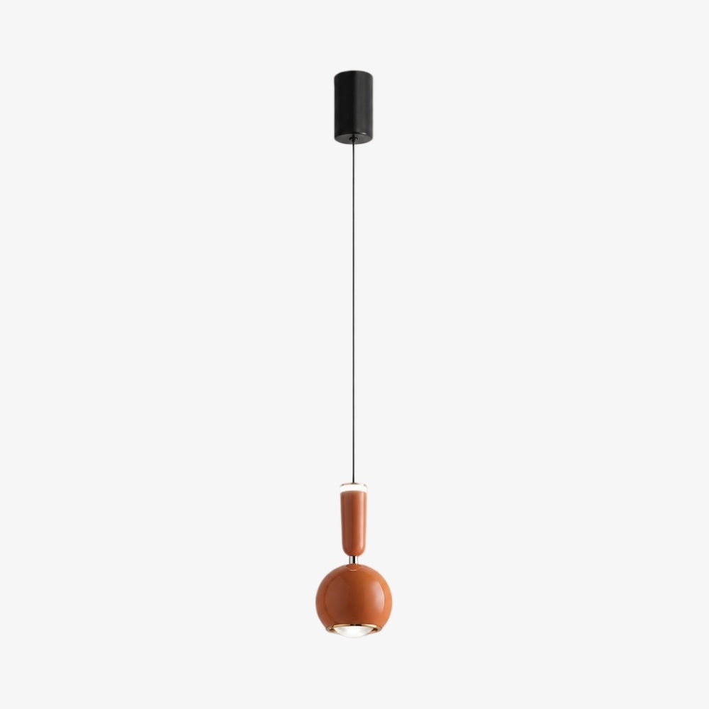 Veridia Modern Adjustable Slim Pendant Light - Metal Acrylic Hanging Lamp for Bedroom and Hallway