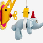 Cargar imagen en el visor de la Galería, Close-up of blue elephant pendant and LED block