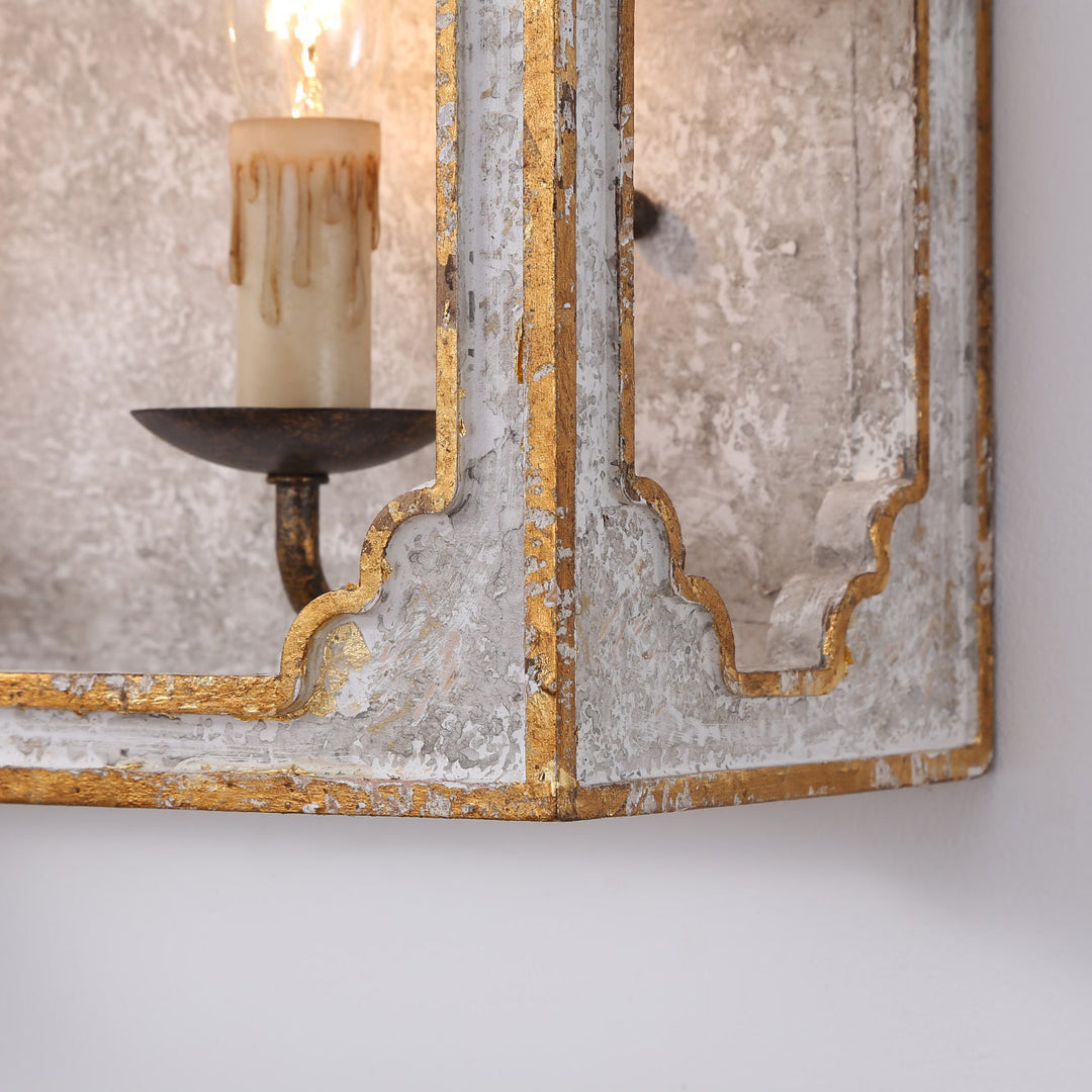 Boho Rustikale Würfel-Wandleuchte