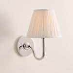 Load image into Gallery viewer, Luvora Vintage Pleated Shade Wall Lamp - Modern Brass Linen Wall Lighting
