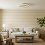 Afbeelding laden in galerijweergave, Glomar Glazen Ronde Opbouw Plafondlamp - Modern Metaal Glas Afwerking Woonruimtes