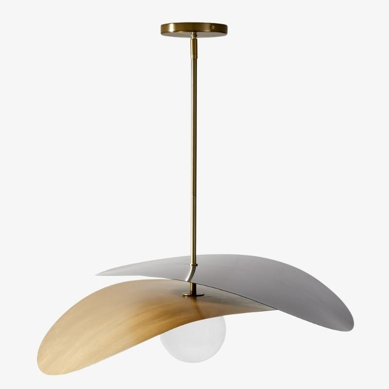 Tynora hanglamp - modern met metalen afwerkingen en glas