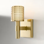 Load image into Gallery viewer, Galvia Modern Perforated Metal Sconce - Sleek Wall Light for Hallway &amp; Bathroom
