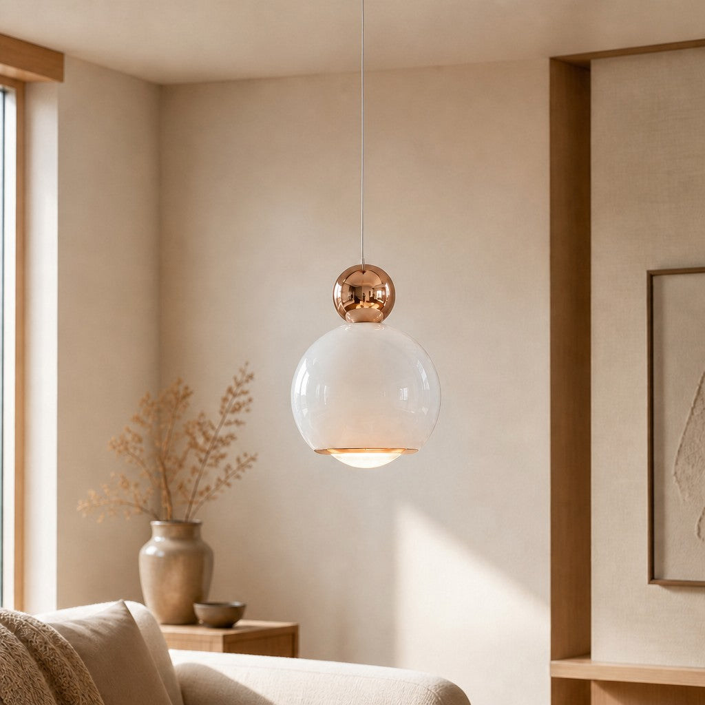 Glintap Cream Style Pendant Lamp – Adjustable Lift Pendant with Touch Tri-Color LED