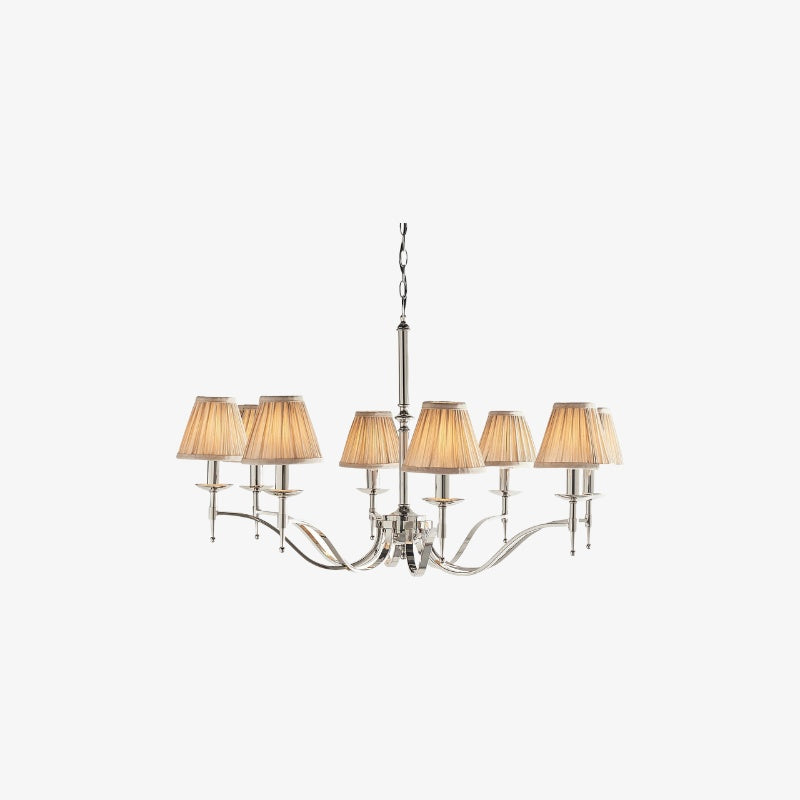 Tela Tijdloze Klassieke Elegante Multi Arm Stanford Kroonluchter - Metaal Stoffering Verlichting voor Woonkamer