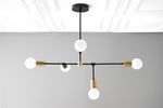 Load image into Gallery viewer, Mobilux Line 5 Light Chandelier - Modern Ceiling Hanging Lamp for Dining Room
