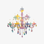 Cargar imagen en el visor de la Galería, Colorful Metal Kids Room Chandelier for Bedroom