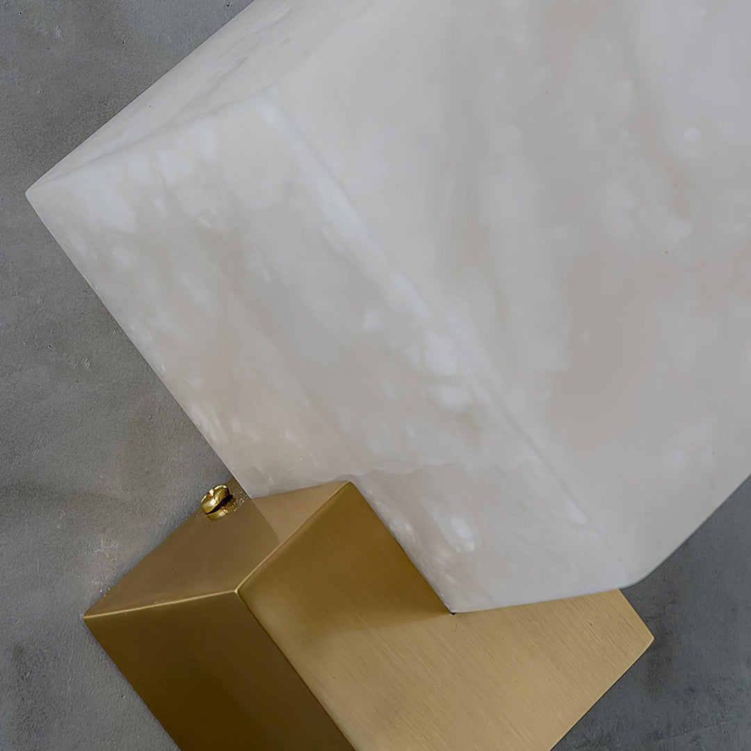 Block Alabaster Wandkerze