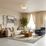 Afbeelding laden in galerijweergave, Wickara Plafondlamp Rotan Parasol Kap – Gemengd Materiaal Plafondlamp voor Woonkamer of Gang