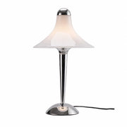 White trumpet table lamp product view