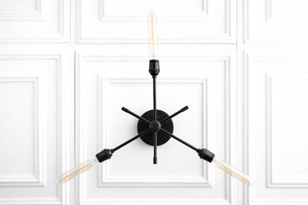 Mobilux Line Industrial Chandelier - Modern Ceiling Light Fixture for Home