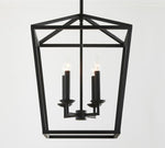 Load image into Gallery viewer, Rowan Bronze and Brass Lantern Pendant Light - Steel Hanging Ceiling Fixture

