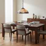 Charger l’image dans la visionneuse de la galerie, Suspension TF Brooklyn – Suspension avec verre coloré géométrique style Art déco pour salles à manger