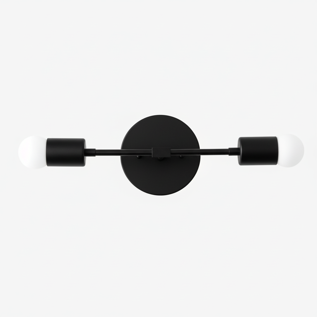 Mobilux Dual-Light Linear Mid-Century Vanity Wall Light for Bathroom & Mirror