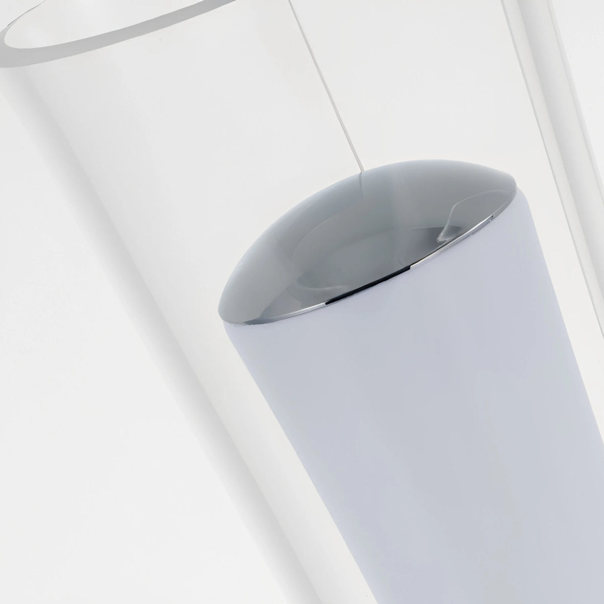 Clear curved shade detail