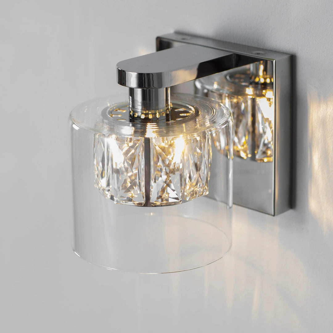 Glomara Skulpturale Metall-Wandlampe – Übergangs-Wandleuchte für stimmungsvolle Beleuchtung in Schlafzimmern und Eingangsbereichen