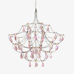 Afbeelding laden in galerijweergave, Crynora Franse Kristallen Kroonluchter - Romantisch Vuurvliegjesontwerp in Luxe Stijl voor Eetkamer of Slaapkamer