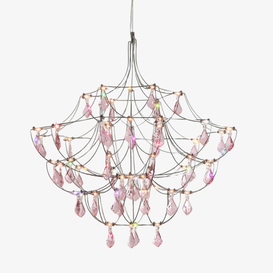 Crynora Franse Kristallen Kroonluchter - Romantisch Vuurvliegjesontwerp in Luxe Stijl voor Eetkamer of Slaapkamer