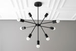 Load image into Gallery viewer, Mobilux Line Modern Chandelier - Mid Century Ceiling Light Fixture

