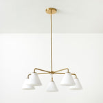 Load image into Gallery viewer, Conica Sculptural 5-Light Cone Chandelier - Modern Glass Lighting for Home
