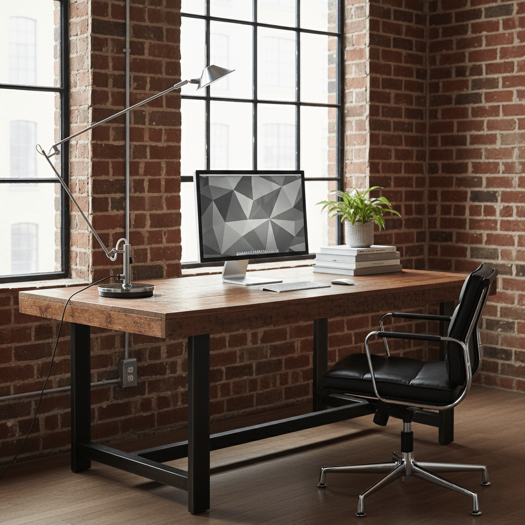 Verstellbare Schwarze Büroarbeitslampe
