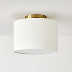 Load image into Gallery viewer, Jelvane Drum Flush Mount with Fabric Shade
