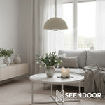 Load image into Gallery viewer, Metio Dome Pendant – Modern Metal Dome Lamp for Living Room &amp; Bedroom
