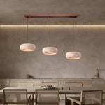 Load image into Gallery viewer, Travertine Drum Pendant Lamp