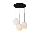 Load image into Gallery viewer, Talvior Sculptural Lighting - 3-Light Faceted Chandelier in Versatile Finishes | Explore Collection
