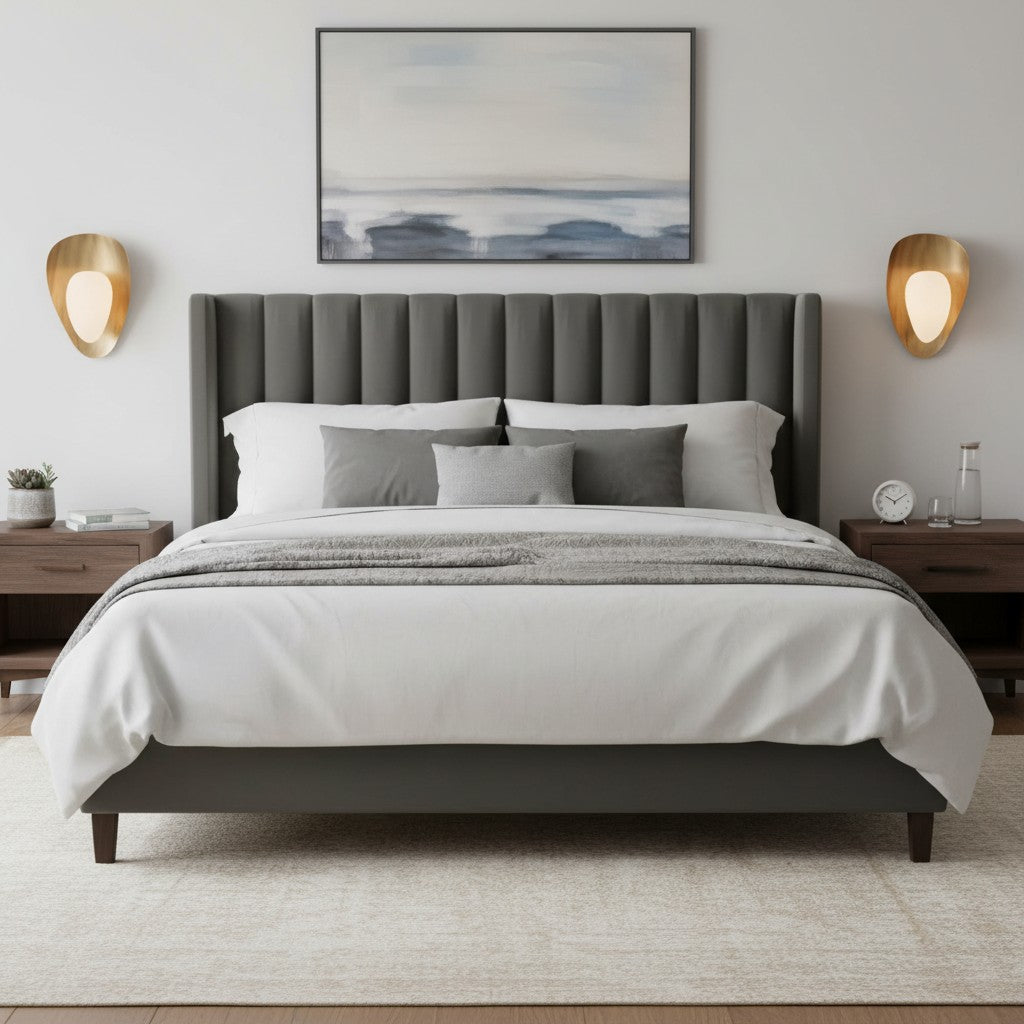 Lámpara de Pared Artística Shella – Diseño de Pantalla en Forma de Pétalos para Dormitorio o Pasillo