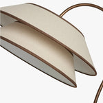 Load image into Gallery viewer, Tarivon Stacked Floor Lamp – Modern Antique Linen Shade for Bedroom &amp; Living Room