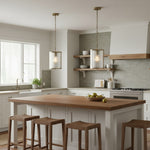 Bild in der Galerieansicht laden, RibGlow gerippte Glas-Hängeleuchte – Hängeleuchte im Antikstil für Esszimmer