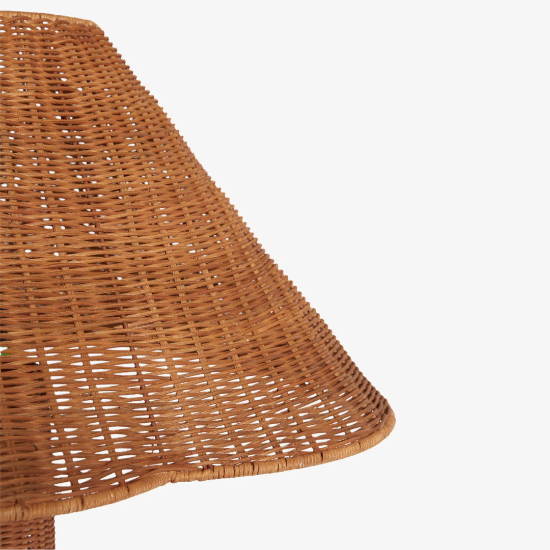 Wickara Geweven Vloerlamp - Sculpturaal rotan ontwerp met natuurlijke rotanstijl, geschikt voor woonkamer en slaapkamer