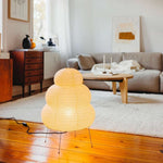Bild in die Galerieansicht laden, Japanische Wabi Sabi weiße Reispapier Tischlampe