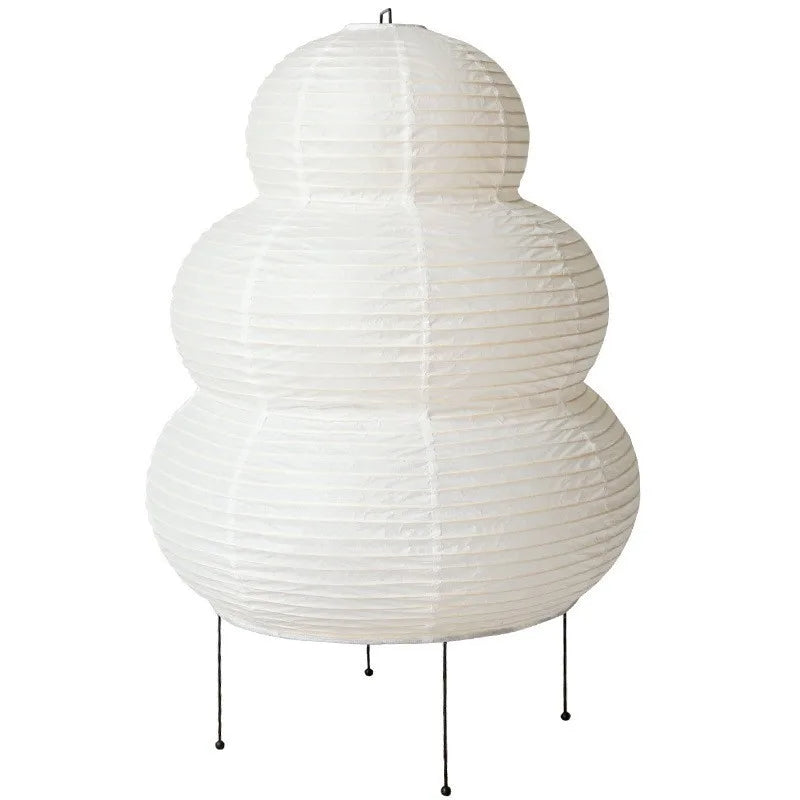 Japanische Wabi Sabi weiße Reispapier Tischlampe