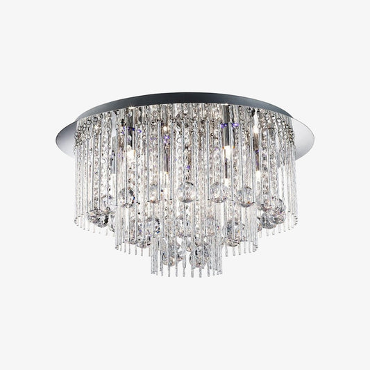 Lámpara de Techo Virelis de 8 Luces con Tubos Torcidos – Diseño Moderno de Cristal para Comedores o Salones