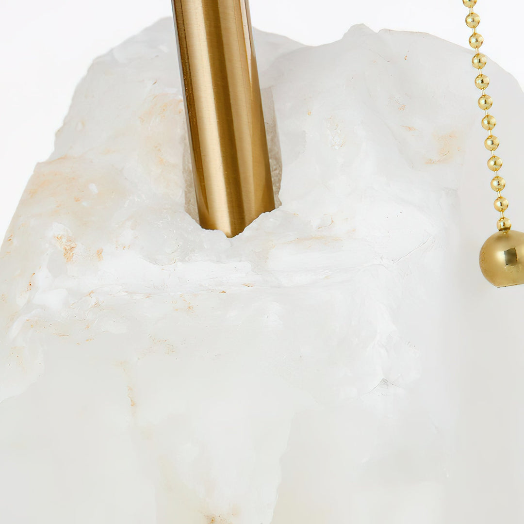 Rohe Alabaster Tischlampe