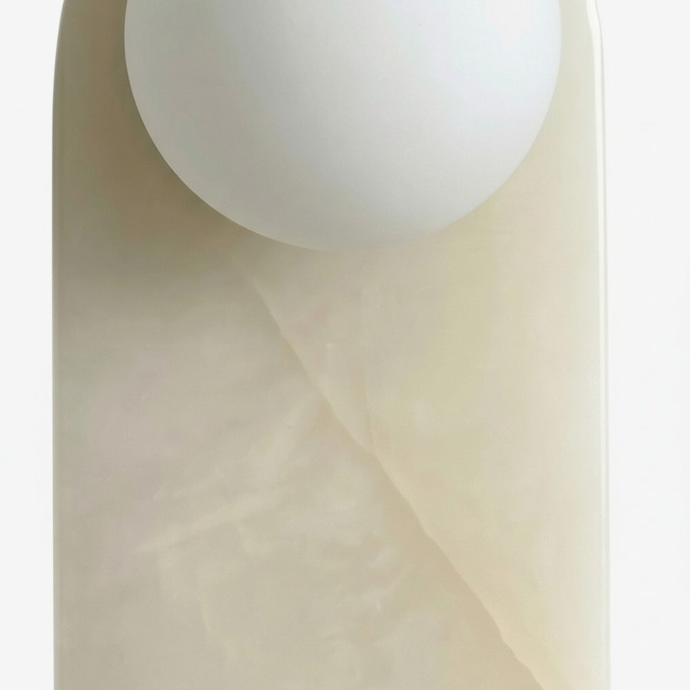 Lámpara de Pared de Piedra Vinbrea con Textura Orgánica - Luz de Acento de Estilo Mediados de Siglo para Dormitorio y Pasillo